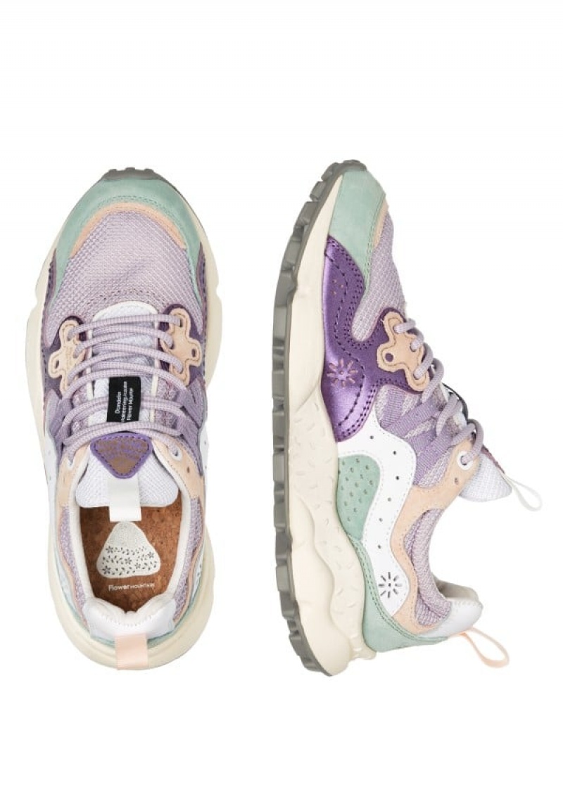 Zapatillas Flower Mountain Yamano 3 Mujer Moradas Turquesa | OIK4184VB