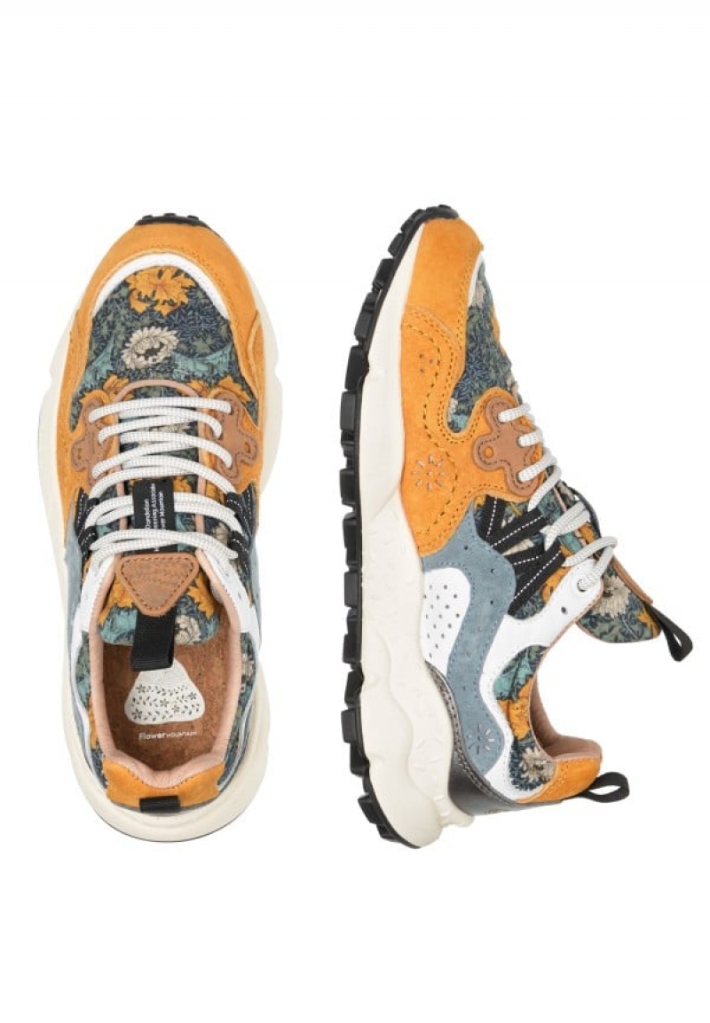 Zapatillas Flower Mountain Yamano 3 Mujer Naranjas Azules Claro | UIJ3647BY